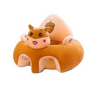 Starnearby Coussin de Canapé Bébé sans Rembourrage - Assise Fauteuil Enfant en Peluche Forme Animal - Housse de Siège et Siège de Sol pour Apprendre à S'asseoir
