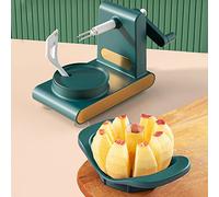 Starnearby Éplucheur de Pommes Rotatif éplucheur de Fruits et Légumes Pèle Pomme Manuel avec Lames en Acier Inoxydable Coupe Pomme Trancheuse de Pomme Gadget de cuisine