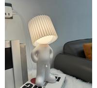 Starnearby Lampe de Chevet Créative Petit Garçon Timide, Veilleuse de Table Mignon Amusante, Lumière de Nuit avec Cable, Décoration de la Maison, Joli Cadeau