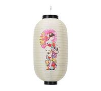 Starnearby Lanterne Suspendue Japonaise, Lanterne Décorative Japonaise en Tissu Imperméable, Abat-Jour Japonais, Décorations pour Restaurant Bar Magasin Cour Jardin