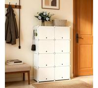 staronce Meuble à chaussures modulaire avec 8 compartiments