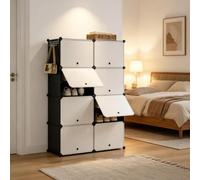 staronce Meuble à chaussures modulaire avec 8 compartiments
