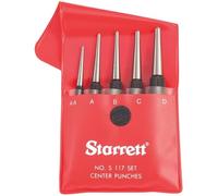 Starrett 50488 Ensemble de poinçons centreur à tige ronde