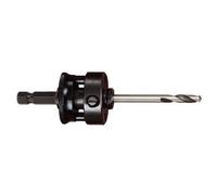 Starrett A10E Quick-Hitch Arbre à raccord rapide pour scie-cloche avec foret pilote HSS extra long