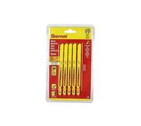 Starrett BU46-5 Lame de scie sauteuse bimétal unique 100 mm 6 D Blister 5 Unités