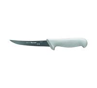 Starrett Couteau à désosser professionnel BKW106-5 à lame incurvée étroite de 5 pi (130mm) en acier désinfecté, Blanc