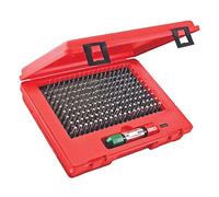 Starrett S4003-250 Jauge de broches Minus Lot, tailles : 0,2 cm -.250 ", avec poignée de jauge et coque