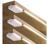 StarryEver Lot de 3 bandes LED COB - 1 m - 320 LED - Efficacité de rendu des couleurs 90+ - 4000 K - Blanc neutre - Intensité variable - Bande lumineuse autocollante pour armoires, lits sous les