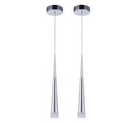 STARRYOL Suspension Moderne, Plafonnier Décoration LED 7W avec Style Cône, Idéal pour Salon, Restaurant, Chambre, Café, etc - Lumière chaude 4000K - 2 PCS