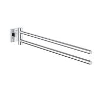 GROHE Porte‑serviettes Start Cube 40976000 – 2 bras pivotants, chromé, 44 cm, fixations cachées