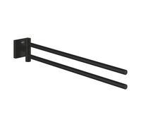 Start Cube double porte-serviettes 43,8 cm, noir mat (G409762430)