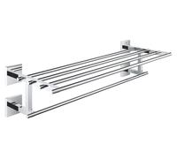 Start Cube - Porte-serviettes multiple (entraxe : 558 mm, fixation invisible, matériau : métal), chrome, 41099000