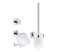 Start Cube Set d'accessoires WC 3 en 1 avec fixations cachées, chrome (41123000)