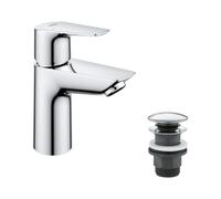 START EDGE Mitigeur lavabo avec vidage Push-Open, Taille S, Chrome (24199001)