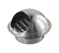 Startbuymore Extracteur mural extérieur en acier inoxydable avec maille fine et persiennes pour tuyaux d'aération de salle de bain et ventilateurs de cuisine (100 mm)
