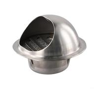 Startbuymore Extracteur mural extérieur en acier inoxydable avec maille fine et persiennes pour tuyaux d'aération de salle de bain et ventilateurs de cuisine (70 mm)