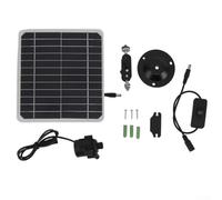 Startbuymore Fontaine solaire 30 W - Pompe avec support et interrupteur - Fontaine automatique d'extérieur pour petit bassin extérieur - Sortie d'eau