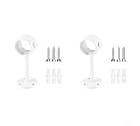 Startbuymore Lot de 2 supports de tringle à rideaux de plafond peu encombrants compatibles avec les tringles de 32 mm de diamètre pour suspendre des rideaux, serviettes et organisation de placard