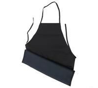 Startbuymore Tablier en cuir PVC imperméable et résistant à l'huile, design robuste avec matériau doux infroissable pour des applications plus propres et de travail de cuisine (noir, M)