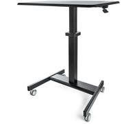 StarTech.com Bureau Mobile Assis-Debout - Poste de Travail Ergonomique à Roulettes - Table Ordinateur Réglable en Hauteur One-Touch - Chariot Informatique pour PC Portable/Ordinateur