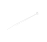StarTech.com Collier de Serrage 10cm Blanc, Nylon 66, 2mm Largeur, Diamètre Faisceau 22mm, Résistance 8kg, UL94V-2, Pack de 100