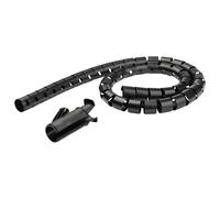 StarTech.com Gaine Spirale Range-Câble CMSCOILED2 Noir 25mm x 2.5m en Polyéthylène (PE) avec Outil d'Insertion - RoHS, CE, REACH