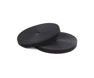 StarTech.com HKLP100 : Rouleau auto-agrippant 30.5m, largeur 19mm, Nylon noir, Température -10°C à 80°C, RoHS, CE, Gestion de câbles.
