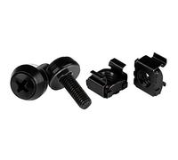 StarTech Kit de 100 Vis M5 12mm & Écrous Cage à Trou Carré, Outil, Noir