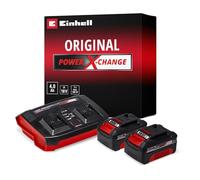 Starter Kit d'origine Einhell PXC 2X 4,0 Ah & Chargeur Double 3 A