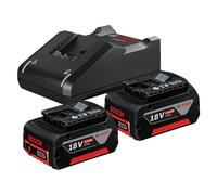 Starter Set de 2 Batteries GBA 18V 4.0Ah + Chargeur GAL 18V-40 Bosch Professional