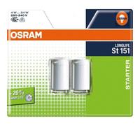 Starter universel pour tube fluorescent - OSRAM - Lot de 2 - ST 151 - 4 W à 22 W - Allumage rapide et fiable