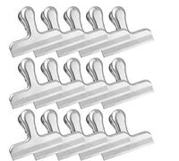 STARVAST 15 Pcs Pinces Sachets Alimentaires - Pinces en Acier Inoxydable Pince Conservation Alimentaire pour Étanches à l'air Sac à Frites, Sacs à Café, Pain, Cuisine, Maison, Bureau - 7.6CM