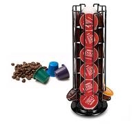 STARVAST 24 Support Capsule, Porte Capsules Rotatif, Support Rangement Capsule - 360 Degrés Rotable (Noir)