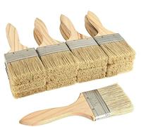 Pinceau plat à manche en bois de 2,5 pouces pour peinture acrylique