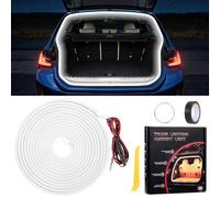 Starvortex Bande Lumineuse Led 4M pour Coffre de Voiture, Bande en Silicone Flexible et Découpable avec Connecteur à Broche&Kit d'Installation, Éclairage D'ambiance Universel pour SUV et Fourgonnettes