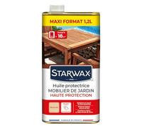 Huile de protection mobilier de jardin Haute protection Starwax incolore 1L + 20% gratuit