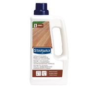 STARWAX Nettoyant concentré pour terrasses en bois et composite, 1L, Élimine taches alimentaires et graisses sur terrasses bois exotiques, pin et composite, Ravive l'éclat, 2000m², Fabriqué en France