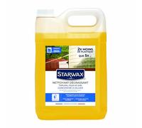 STARWAX - Nettoyant toitures, murs et sols - Concentré à diluer - Nettoie les graisses, les traces -Décapant multi-surfaces - Fabriqué en France - 5L = Jusqu'à 2500 m2