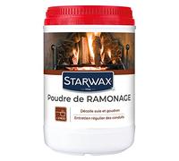 STARWAX - Poudre de Ramonage 1kg - Poêle et Cheminée - Décolle les Suies et Goudrons - Optimise le Pouvoir Calorifique - 3 Mois de Protection Environ - Fabrication Française