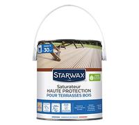 STARWAX Saturateur Haute Protection pour terrasses Bois 2,5L incolore | Protège et nourrit en profondeur bois exotiques, riche en huile de tung, résistance aux intempéries, rendement 10 à 12m²/L