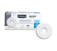 STARWAX - Tablettes Absorbeur d'Humidité x 4 - Evite les Moisissures - Anti-Odeur - Sans Colorant - Sans Parfum - 1 Recharge Traite 25m² durant 3 mois Environ