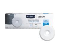 STARWAX - Tablettes Absorbeur d'Humidité x 6 - Evite les Moisissures - Anti-Odeur - Sans Colorant - Sans Parfum - 1 Recharge Traite 25m² durant 3 mois Environ
