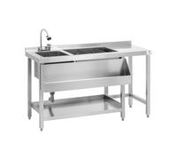 Station cocktail - avec bac à glace et porte-bouteilles - Royal Catering