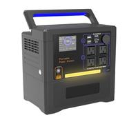 Station D’alimentation Portable 1154 Wh, Batterie Lithium, 120 V CA | 2000 W Crête, Onde Sinusoïdale Pure, Générateur Solaire