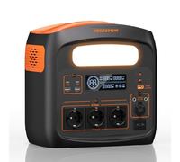 Station d'alimentation portable 1800 W (pointe de 3600 W), batterie LiFePO4 1024 Wh, charge rapide en 65 min, PD 100 W, USB-C/AC/DC, charge solaire, pour camping, courant d'urgence, extérieur