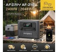 Station d'alimentation portable AFERIY AF-P210, vente chaude, stockage 2400W 2048Wh, batterie LiFePO4, répond aux besoins quotidiens pour le camping en extérieur et l'alimentation mobile domestique Gr