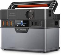 Station d'alimentation portable de 288 Wh avec convertisseur CC/CA et sortie sans fil pour le camping