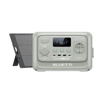 Station d'alimentation portable Elite 30 V2 avec panneau solaire de 100 W, générateur solaire LiFePO4 de 288 Wh, sortie CA de 600 W, idéale pour le camping, les voyages et les camping-cars