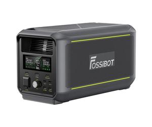 Station d'alimentation portable FOSSiBOT F3000, sortie 3000W, batterie LiFePO? de 2048Wh, puissance de crête 6000W, charge rapide 2000W, entrée solaire 1200W, UPS <10 ms, plus de 4000 cycles