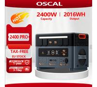 Station d'alimentation portable Oscal PowerMax 2400pro 2400 W 2016WH, alimentation solaire, camping en plein air, alimentation d'urgence à domicile, banque d'alimentation mobile PowerMax2400 Pro